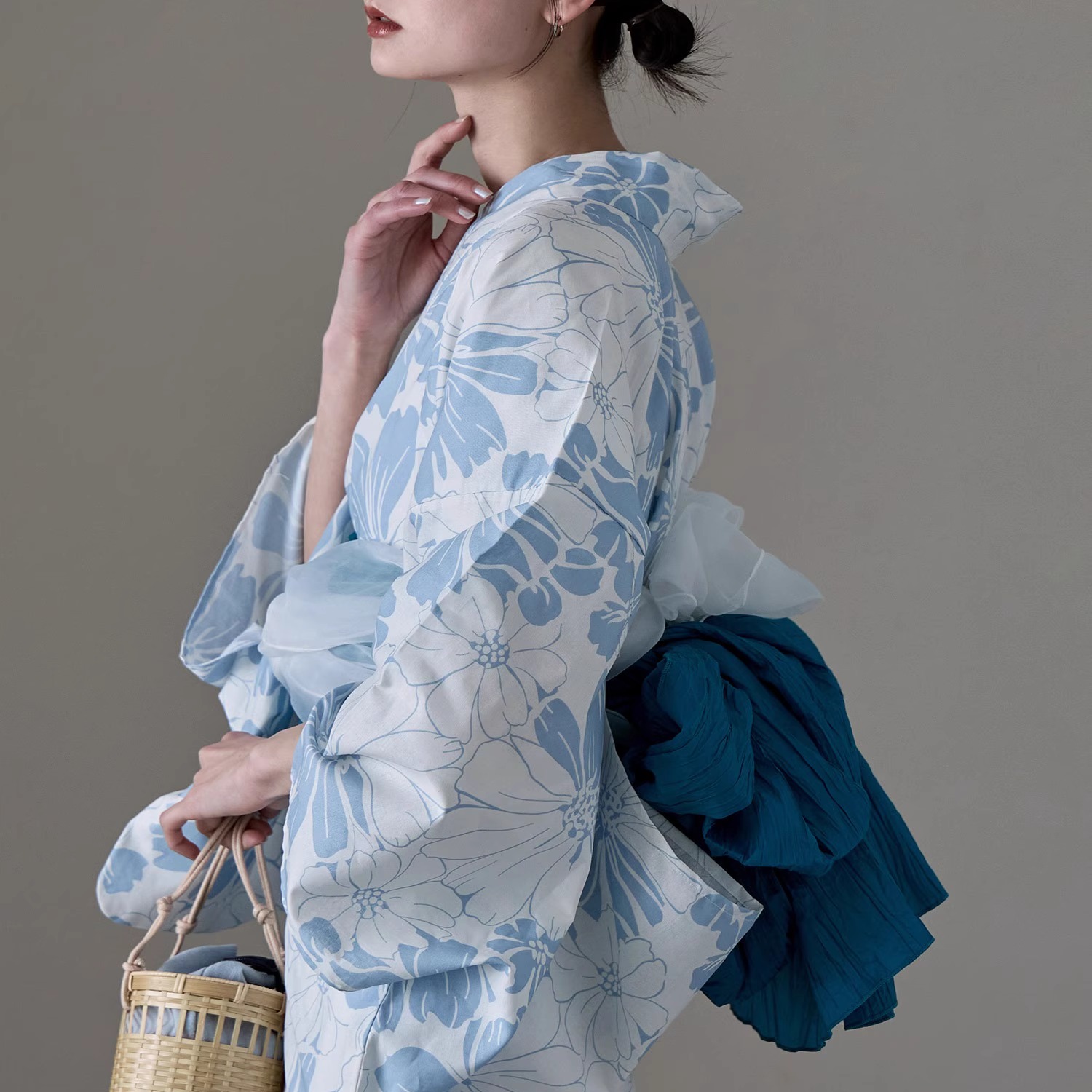 Kimono Yukata Cotton - Traditional Yukata Kimono Cotton Linen Material