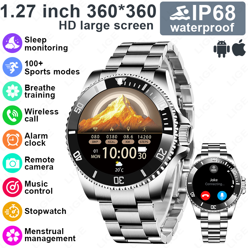 Japanese Active Lifestyle - LIGE New Style Luxury Smart Watch