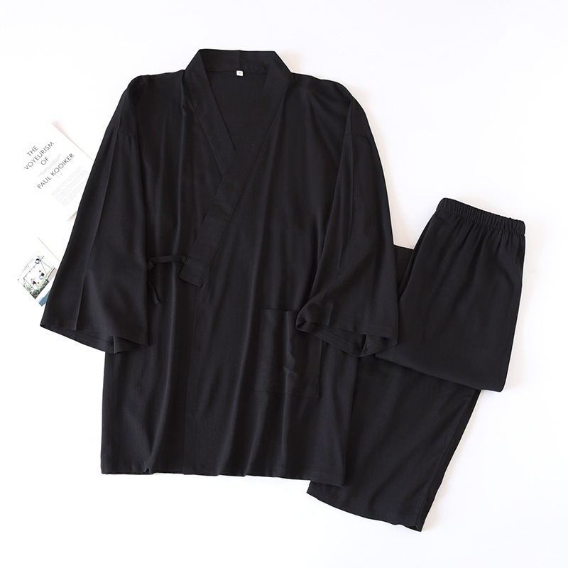 2 Pieces Men Japanese Traditio - Kimono Yukata Cotton recension och pris