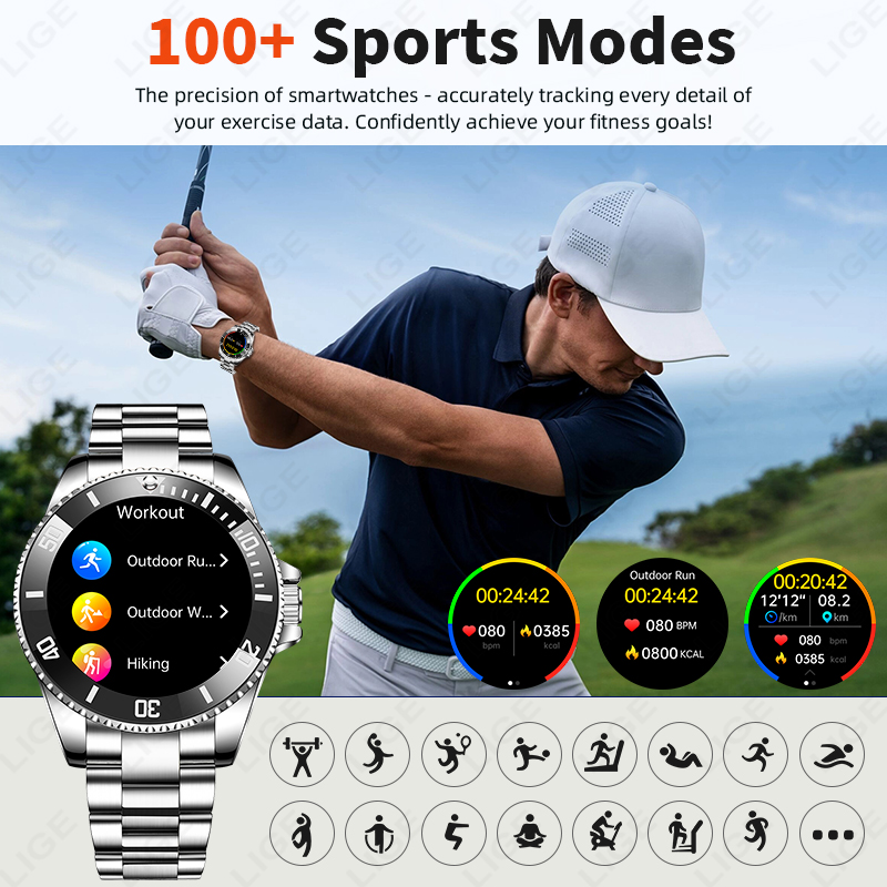 LIGE New Style Luxury Smart Wa - Japanese Active Lifestyle recension och pris