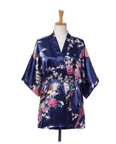 Lace Up Woman Peacock Print Ja - Kimono Yukata Cotton recension och pris
