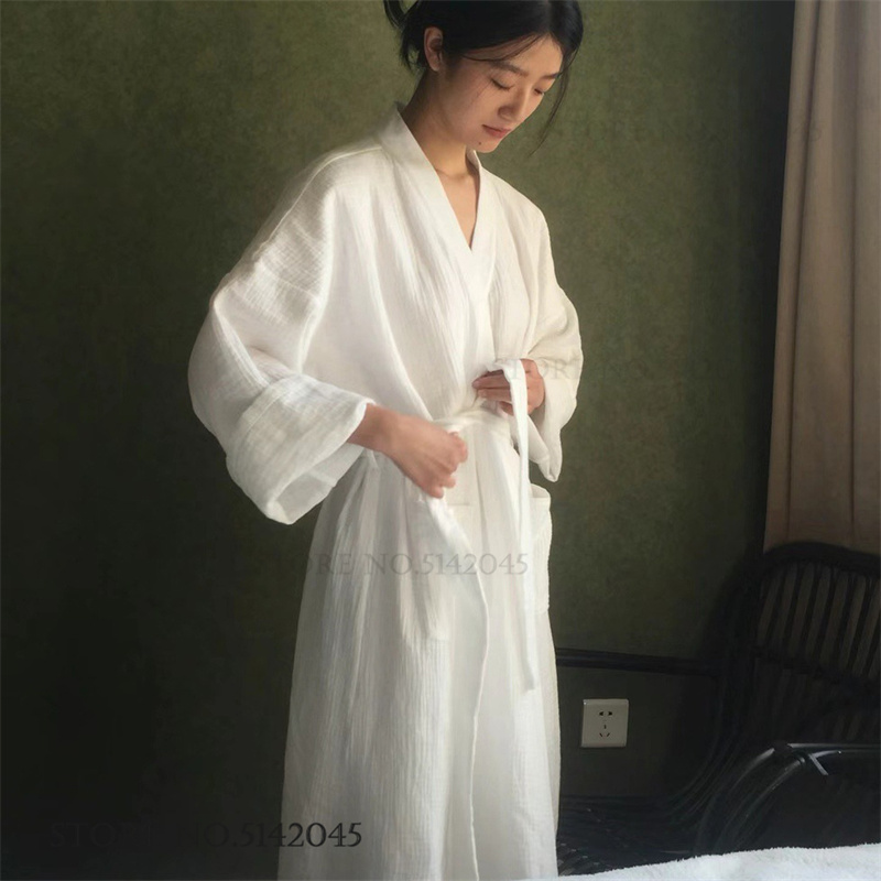 100% Cotton Gauze Couple Long  - Kimono Yukata Cotton recension och pris
