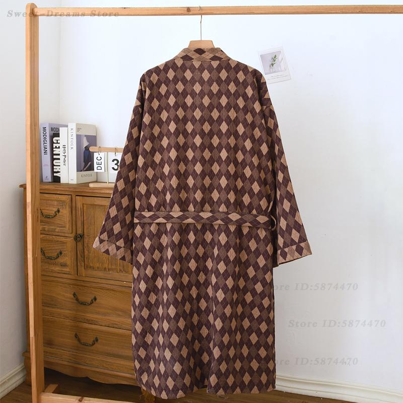 Cotton Coupe Robe Sleepwear Ma - Kimono Yukata Cotton recension och pris