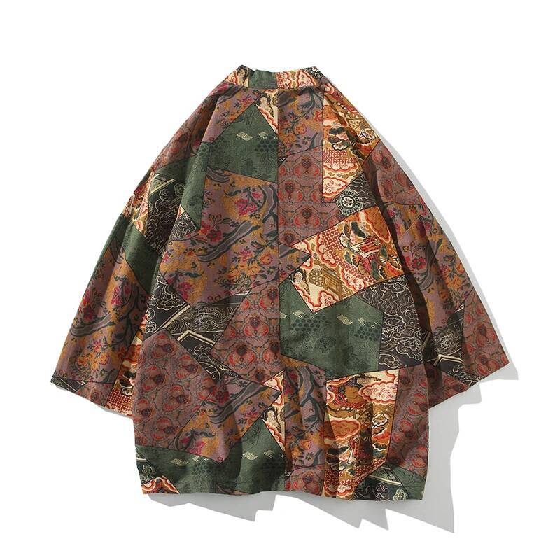 Ethnic Style Print Yukata Men  - Kimono Yukata Cotton recension och pris